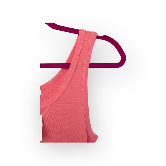 new Splendid ✶ Classic Micro Modal Ribbed Rib Tank Top ✶ Coral Hot Pink ✶ Large - Picture 5 of 16